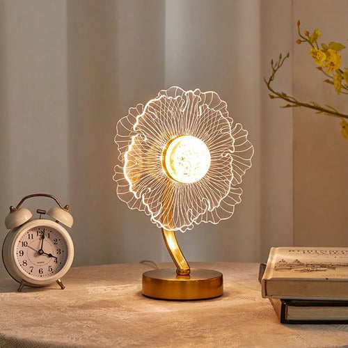 Elegant Minimalist Table Lamp - USB Powered Ambient Light