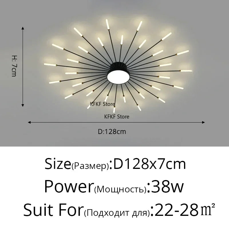 Luxury Modern LED Chandelier - Elegant Ceiling Light Fixture