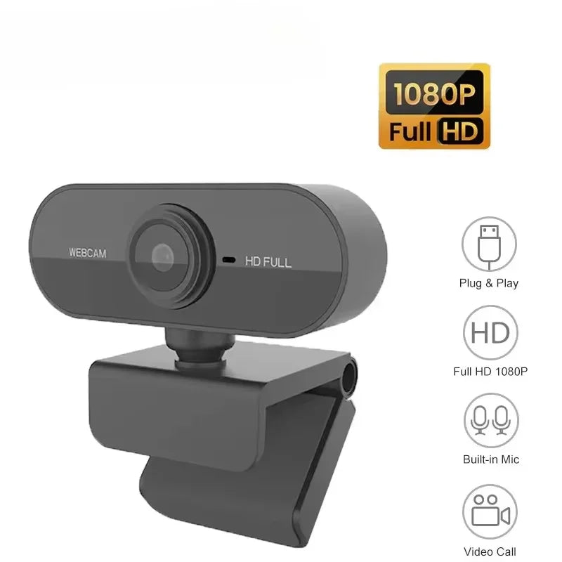 Professional Auto Focus Webcam - 1080P FHD USB Computer Camera