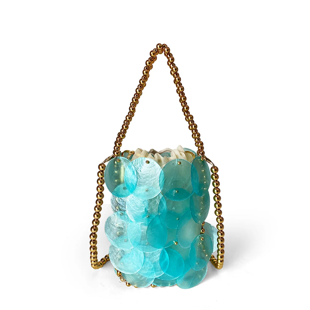 Elegant Sparkle Bead Bag - Handmade Mermaid Princess Design