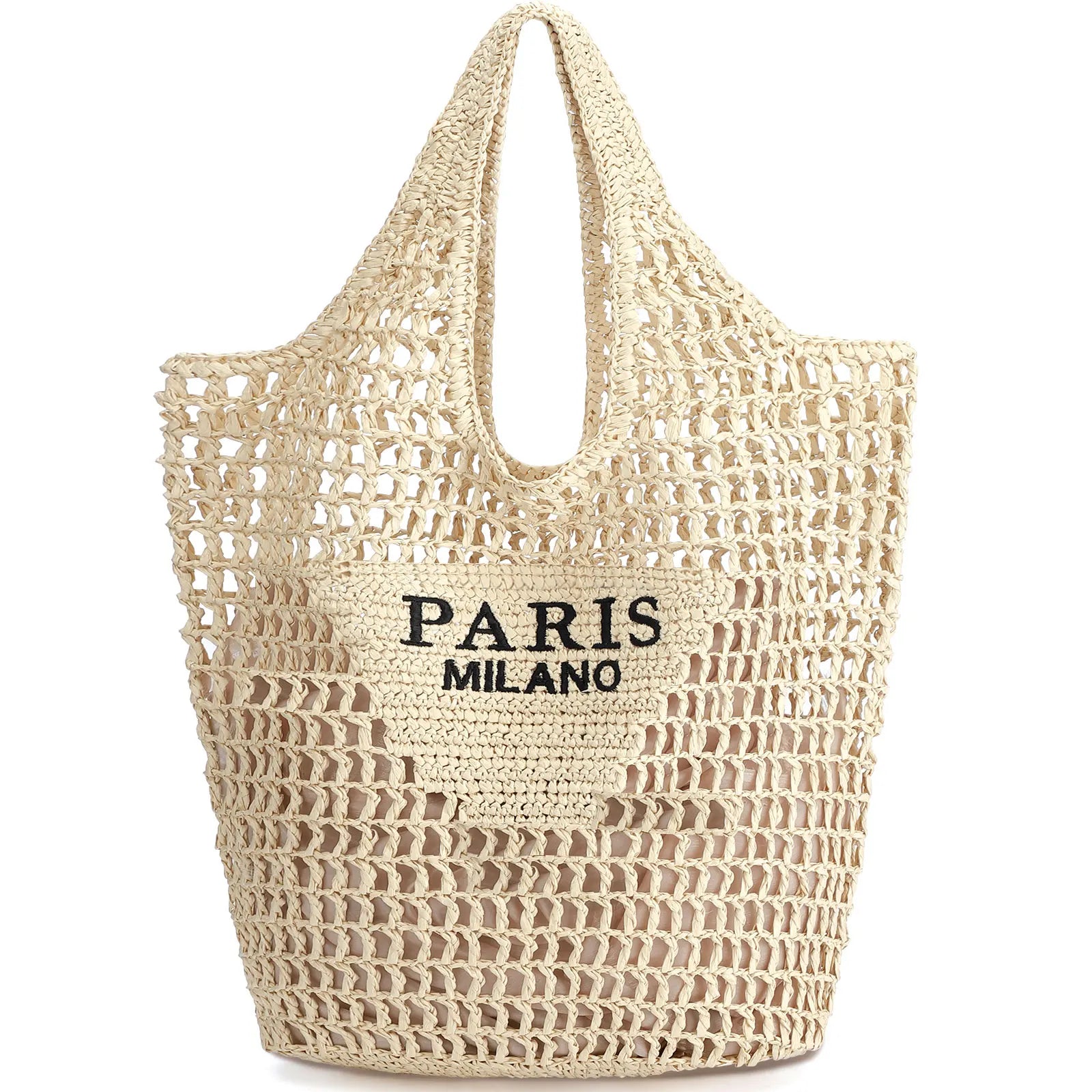 Elegant Woven Tote Bag - Handmade Summer Beach Accessory
