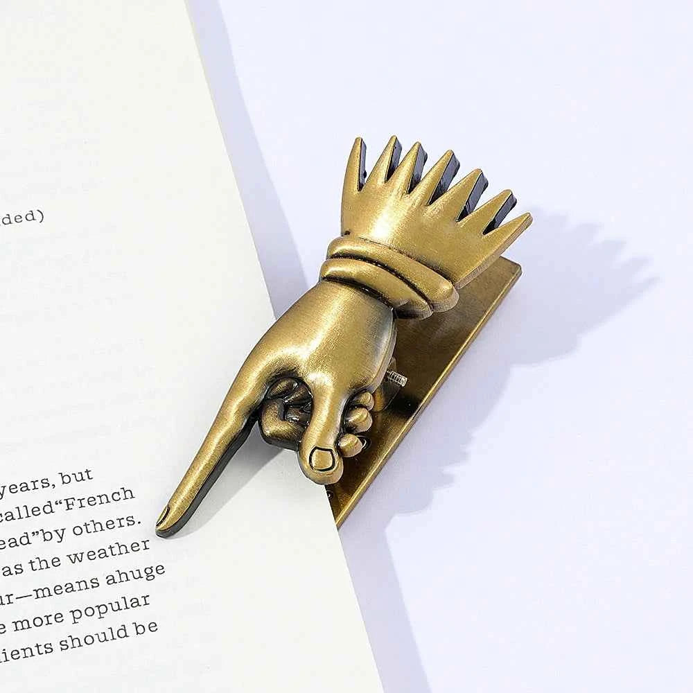 Decorative Book Page Clip - Vintage Brass Journal Bookmark Holder