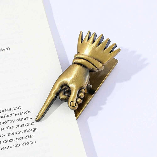 Decorative Book Page Clip - Vintage Brass Journal Bookmark Holder