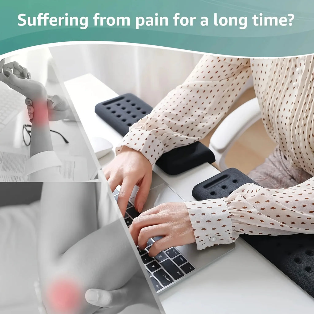 Premium Ergonomic Desk Pad - Non-Slip Wrist & Forearm Support