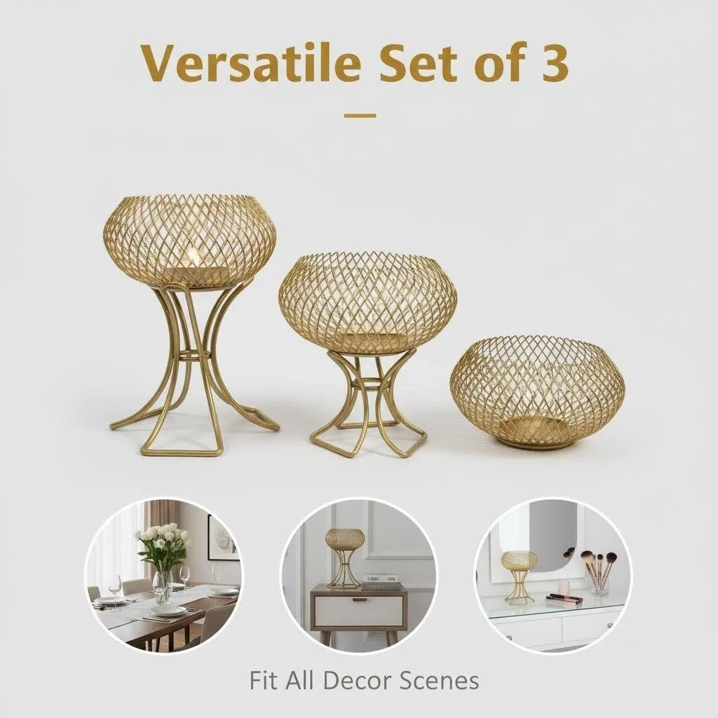 Premium Luxury Gold Lantern - Elegant Home Decor Accent