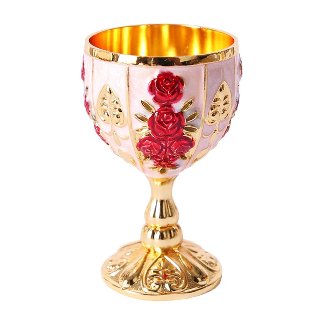 Elegant Vintage Aluminum Goblet - European Style Drinkware