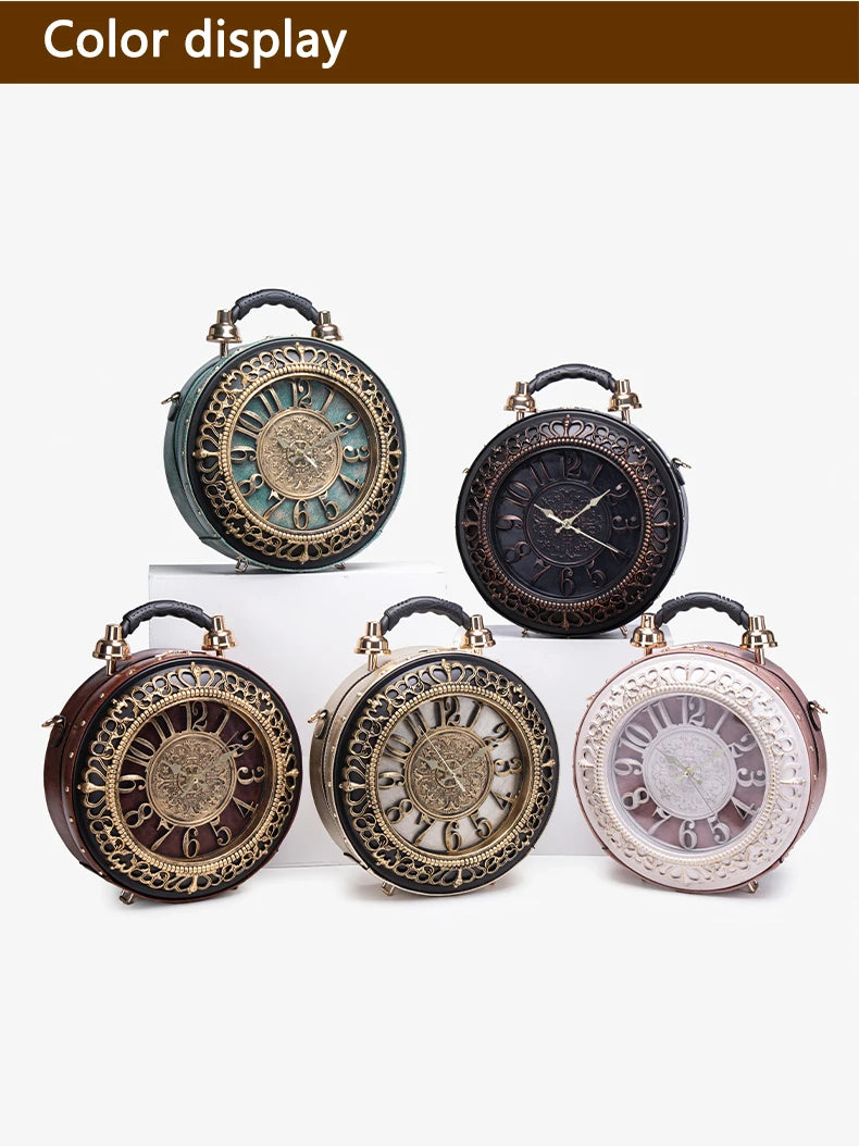 Elegant Clock Handbag - Unique Design Crossbody Bag
