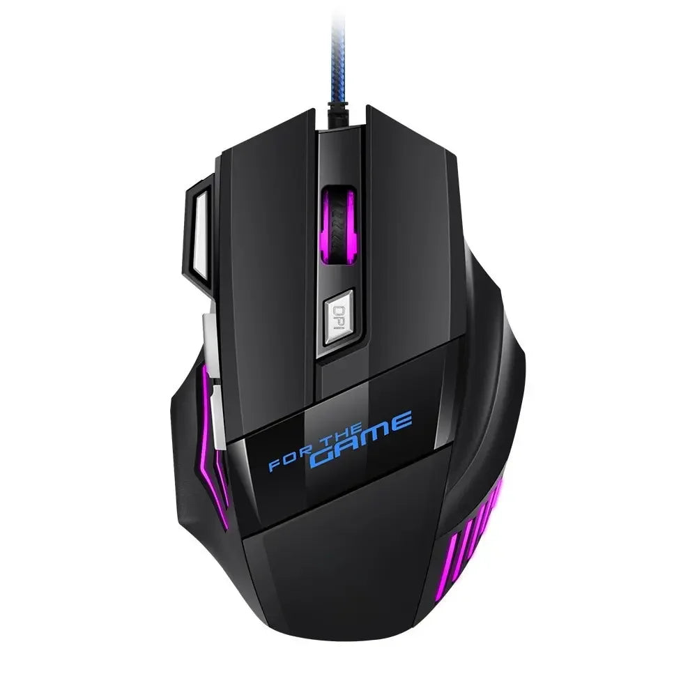 Premium Ergonomic Gaming Mouse - RGB Backlit 7D Esports Wired