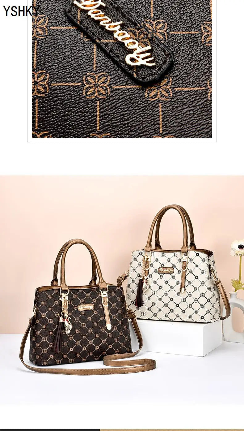 Elegant Women Shoulder Bag - Versatile Faux Suede