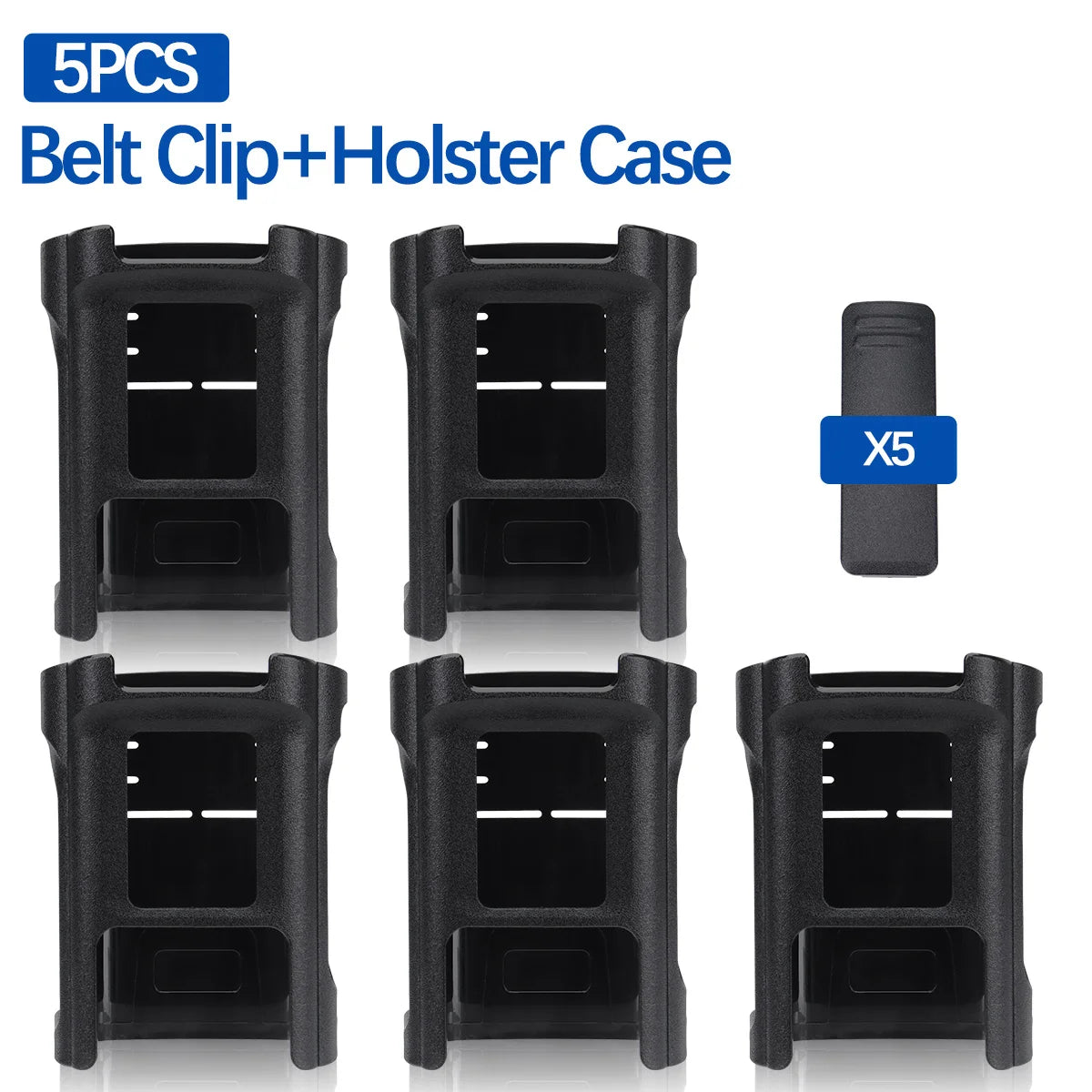 Professional Radio Holster & Belt Clip Set - Rugged Carry Case
