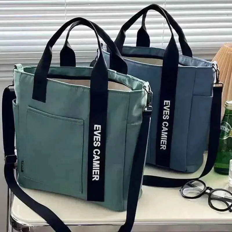 Elegant Casual Tote Bag - Waterproof Nylon Messenger