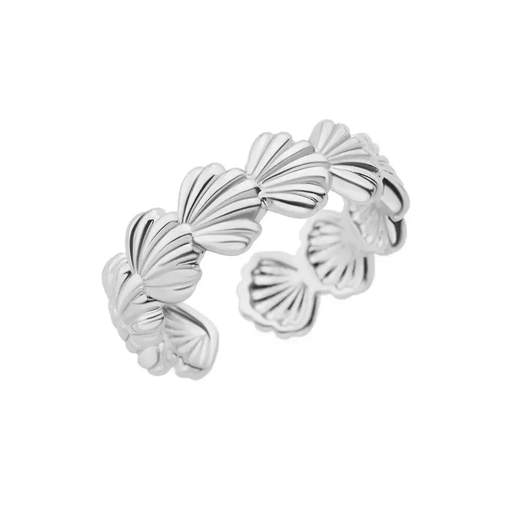 Luxury Classic Gold Stainless Steel Ring for Women