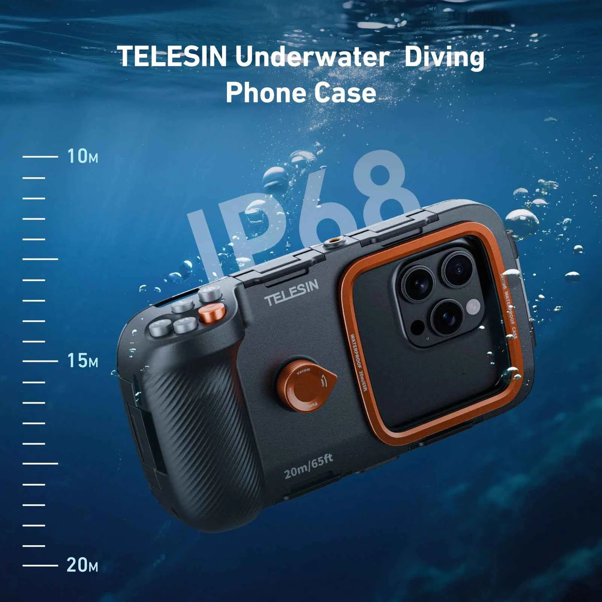 Professional Waterproof Phone Case - 20m Underwater Diving Grip