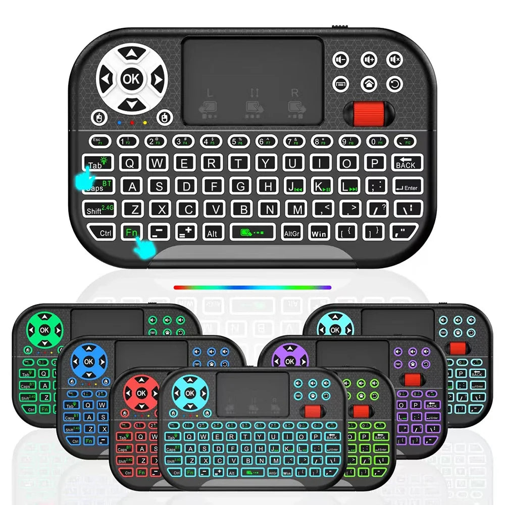 Premium Mini Wireless Keyboard with Touchpad & Scroll Wheel