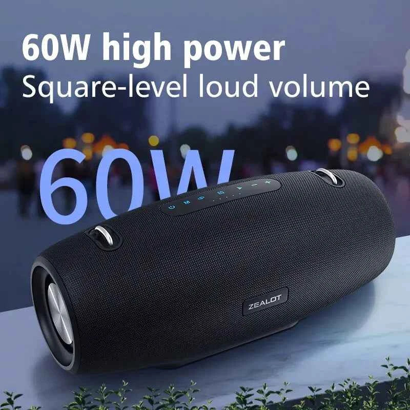 Portable Bluetooth Speaker - 60W Heavy Bass Wireless Audio