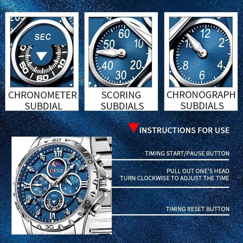 Premium Men's Military Watch - Waterproof Quartz