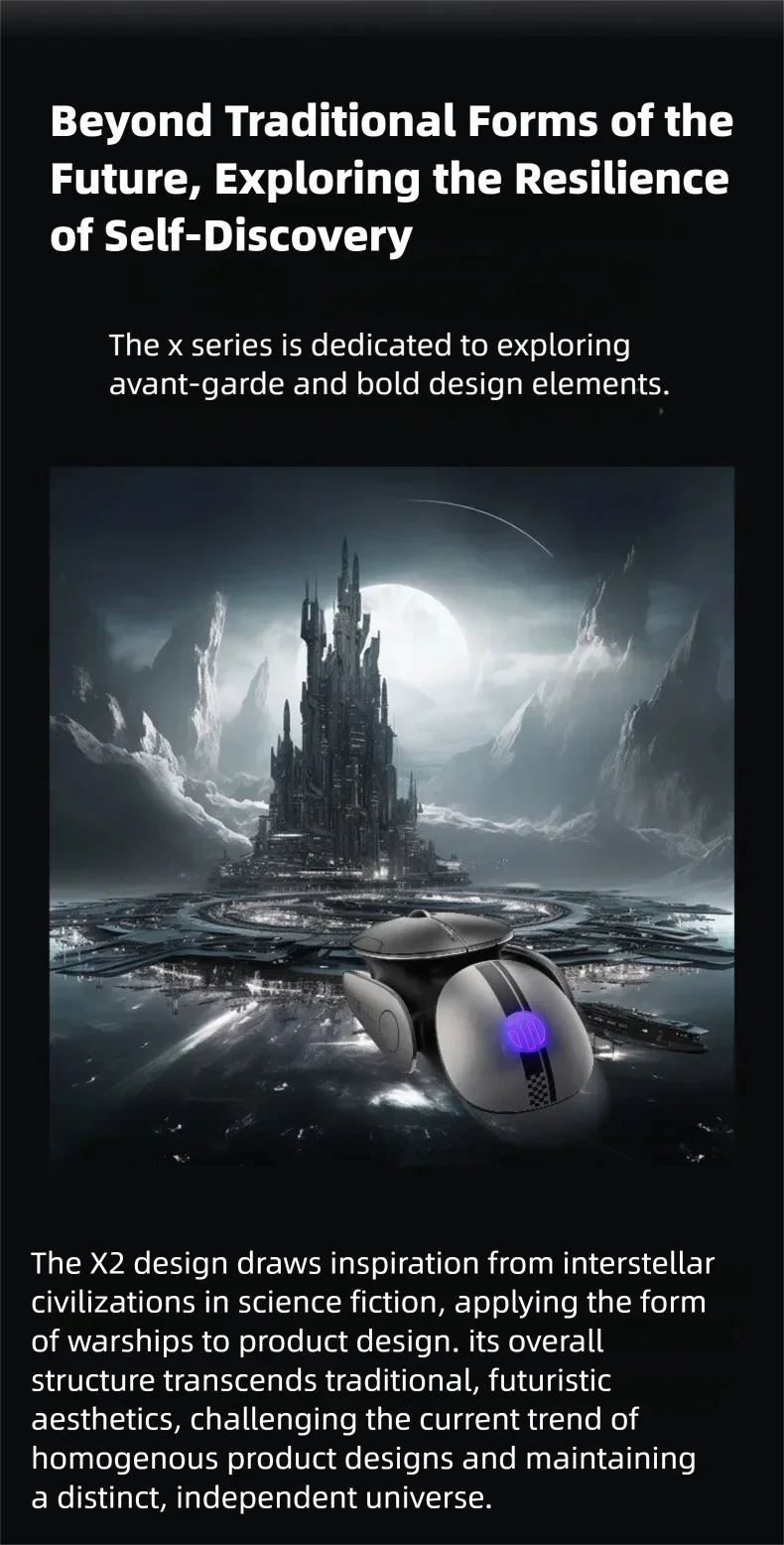 Silent Wireless Gaming Mouse - Rechargeable, Metal Base, Bluetooth 5.0