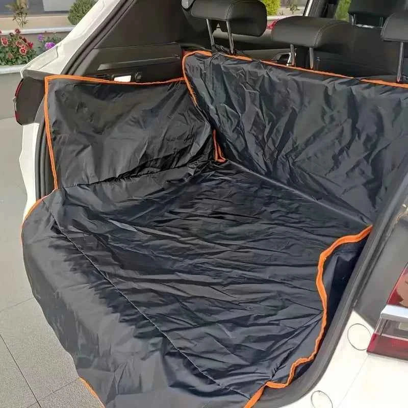 Durable Polyester Auto Trunk Mat for Pets - Non-Slip, Scratch-Resistant, Easy-Clean Mat for SUVs and Cars, Pet Safety Mat
