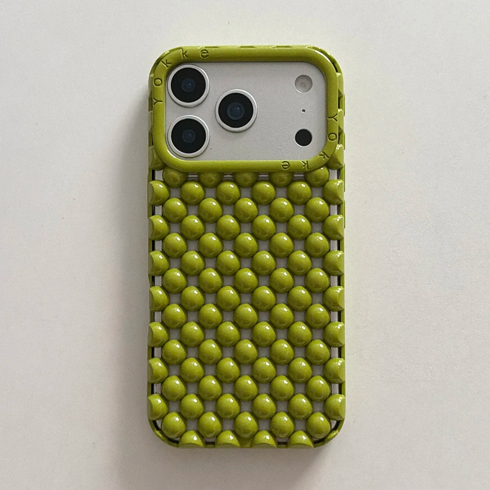 Elegant iPhone Pearl Case - Shockproof Silicone