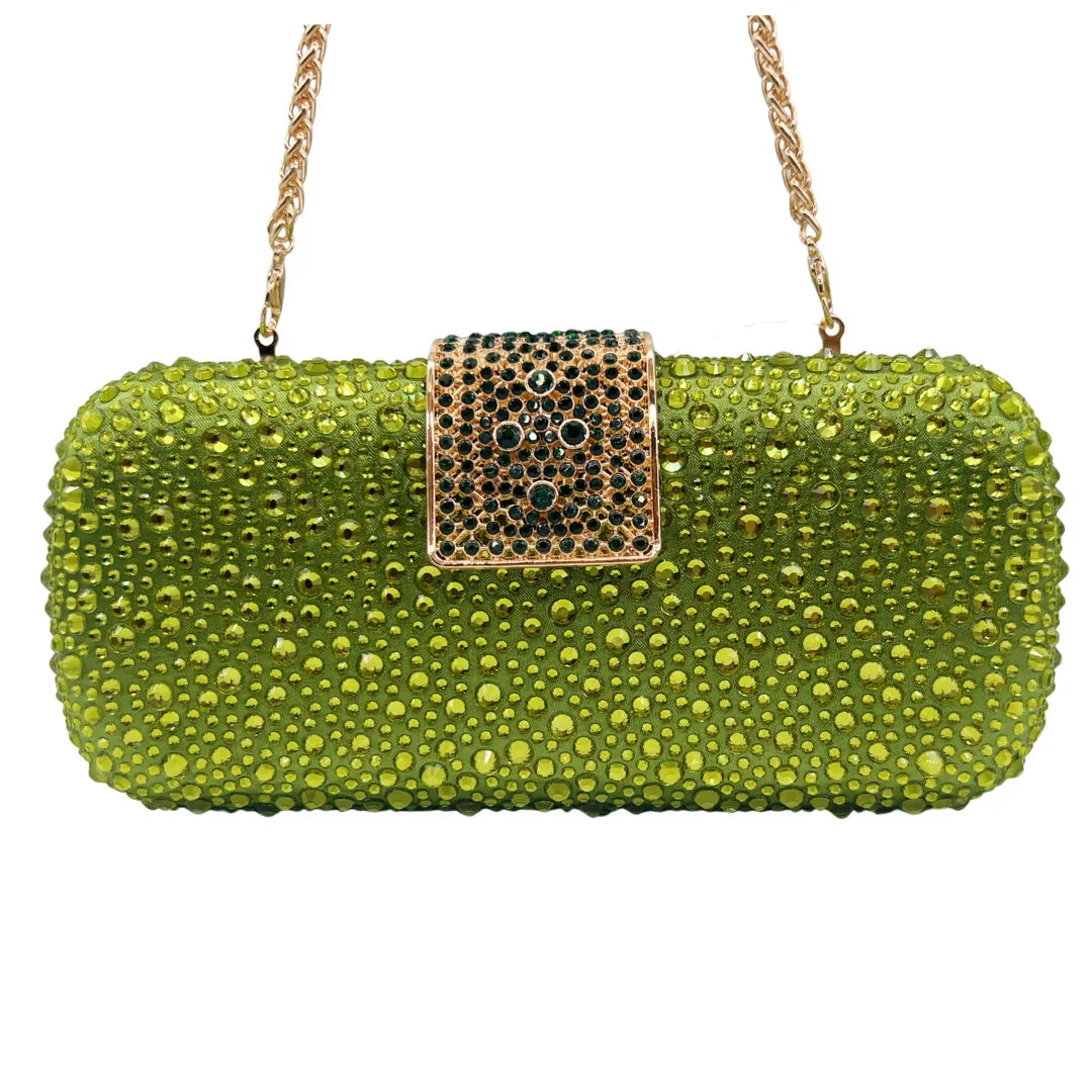 Elegant Crystal Evening Bag - Sparkling Diamond Clutch