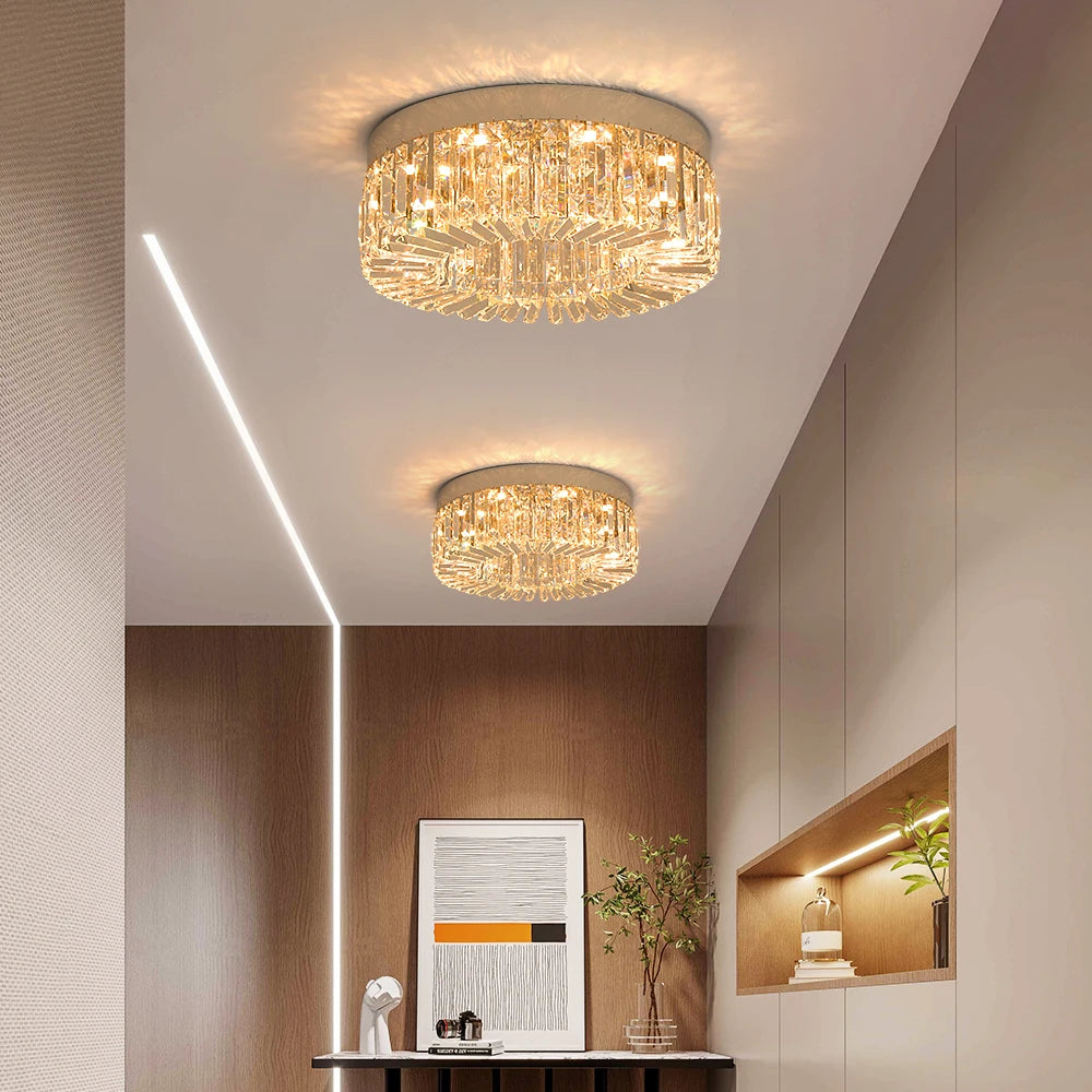 Elegant Modern Crystal Chandelier - LED Ceiling Light