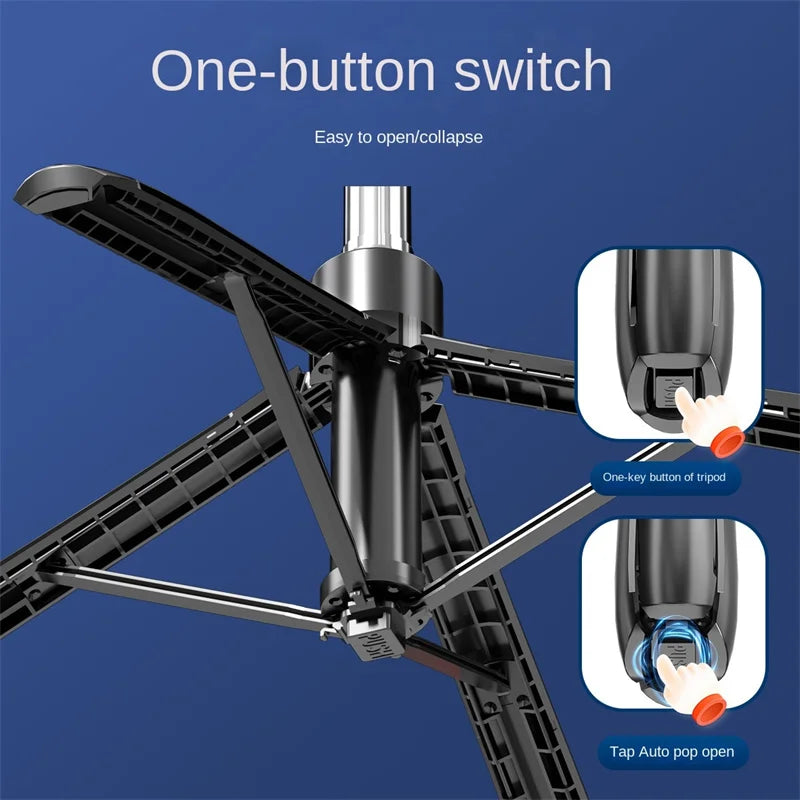 Versatile Smartphone Tripod Stand - Portable Wireless Remote