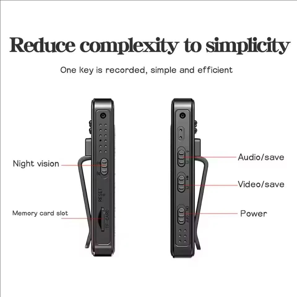 HD Portable Mini Body Camera - 1080P Night Vision Recorder