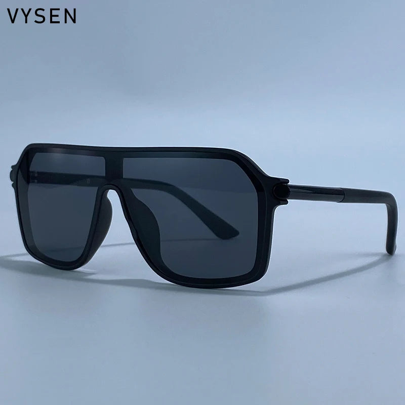 Premium Vintage Shield Sunglasses - Metal Sport Eyewear