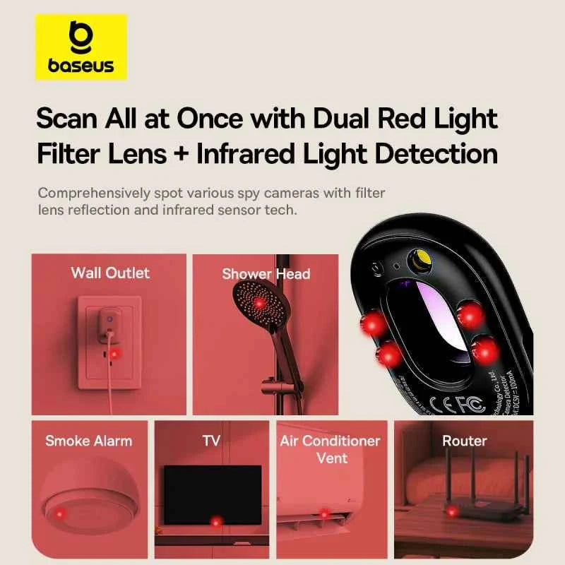 Professional Hidden Camera Detector - Portable Anti Spy Signal Gadget