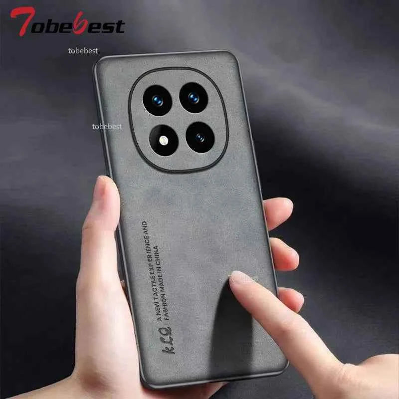 Luxury Sheepskin Leather Case For Xiaomi Redmi Note 14 Pro