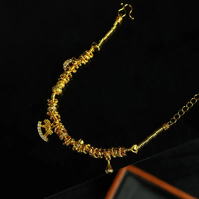 Luxury Women's Bracelet - elegant yellow charm bracelet for daily wear