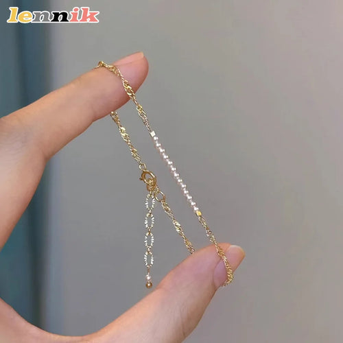 Elegant Mini Pearl Hand Bracelet - Light Luxury Minimalist