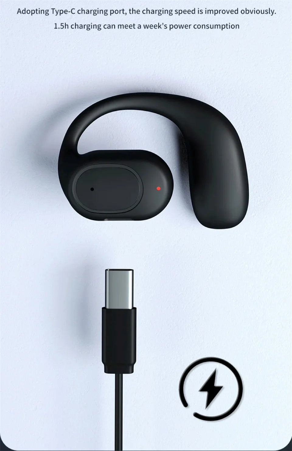Premium Bone Conduction Headphones - Open-Ear Wireless for Driving