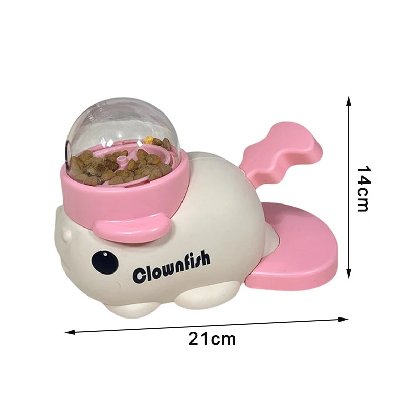 Premium Automatic Pet Snack Feeder - Engaging Duck & Whale Design