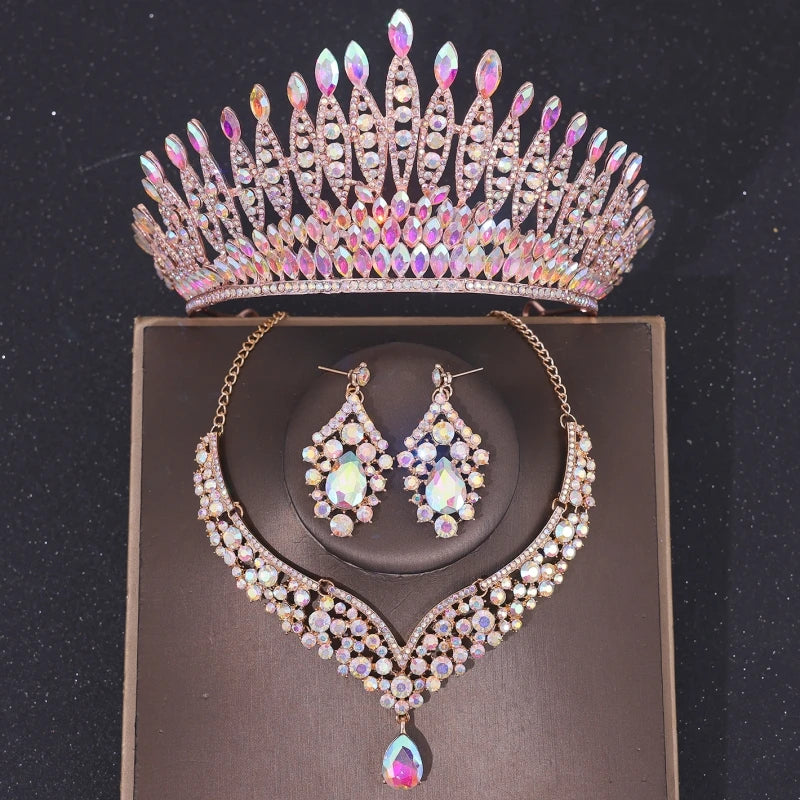 Luxury Crystal Crown & Bridal Jewelry Set