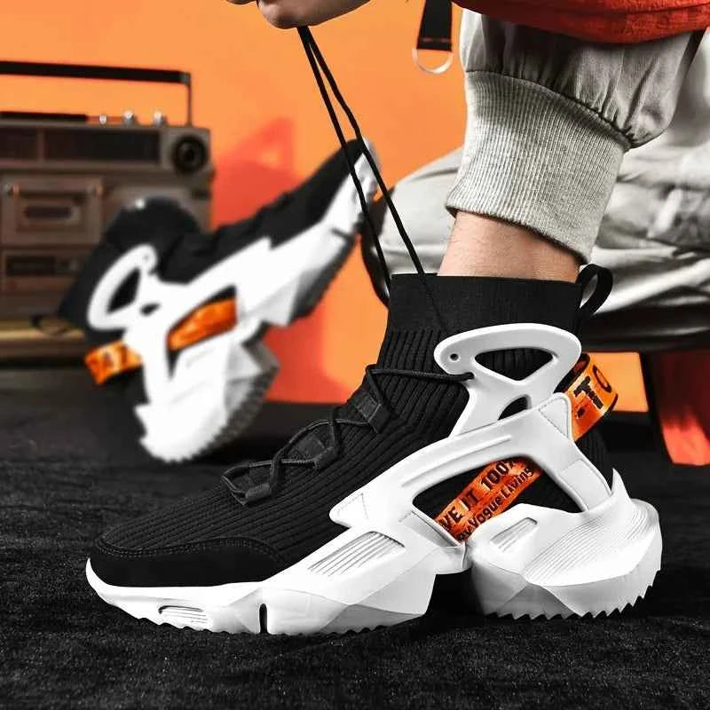 Men's Trendy Dad Shoes, 2025 Autumn High Top Casual Sports Shoes, Fashionable, Lightweight and Versatile Shoes