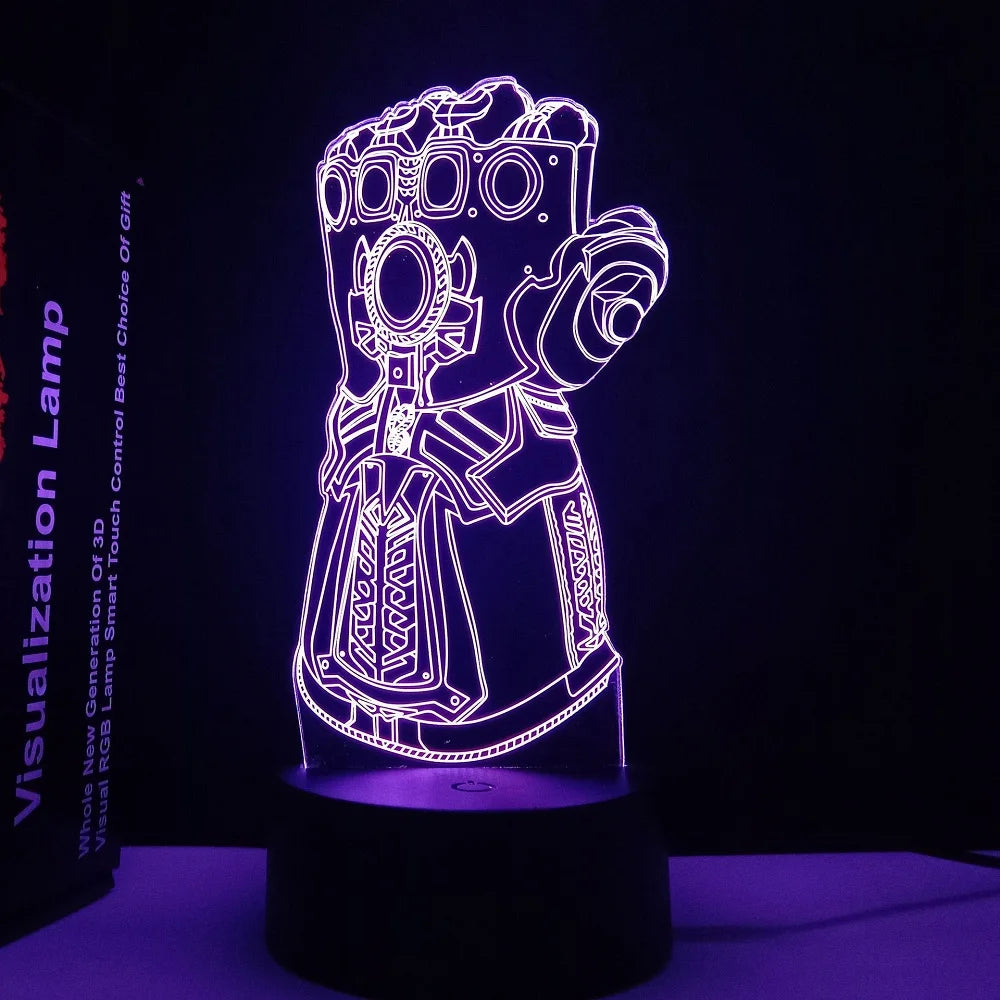 Marvel Iron Man 3D Acrylic Night Light - 16 Colors Remote