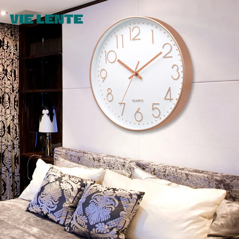 Elegant Silent Wall Clock - Modern Minimalist Design