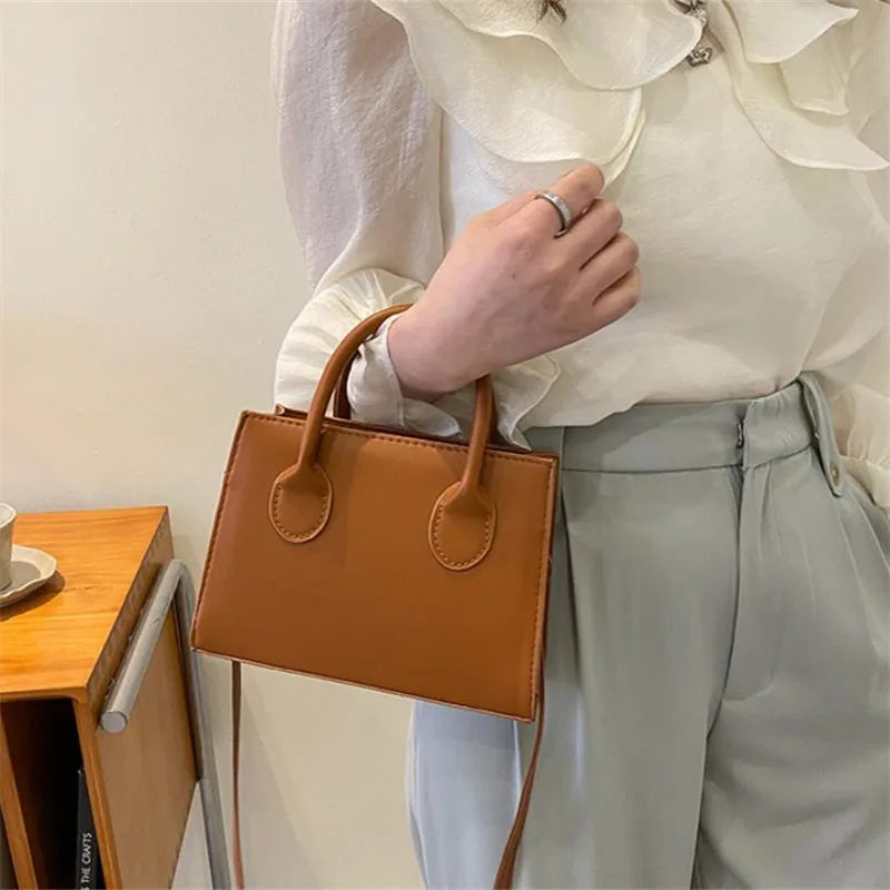 Elegant Mini Crossbody Bag - Chic Top Handle Design