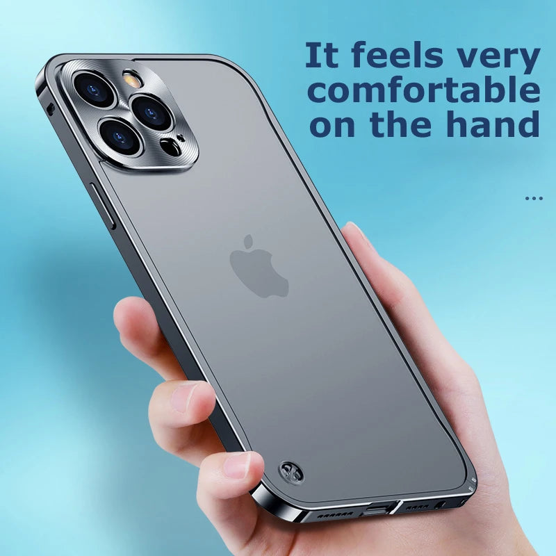 Premium Magnetic Aluminum iPhone Case - Full Protection