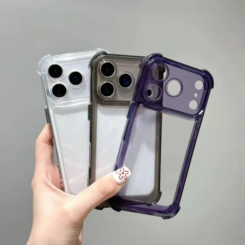 Premium Transparent iPhone Case - Shockproof Protection