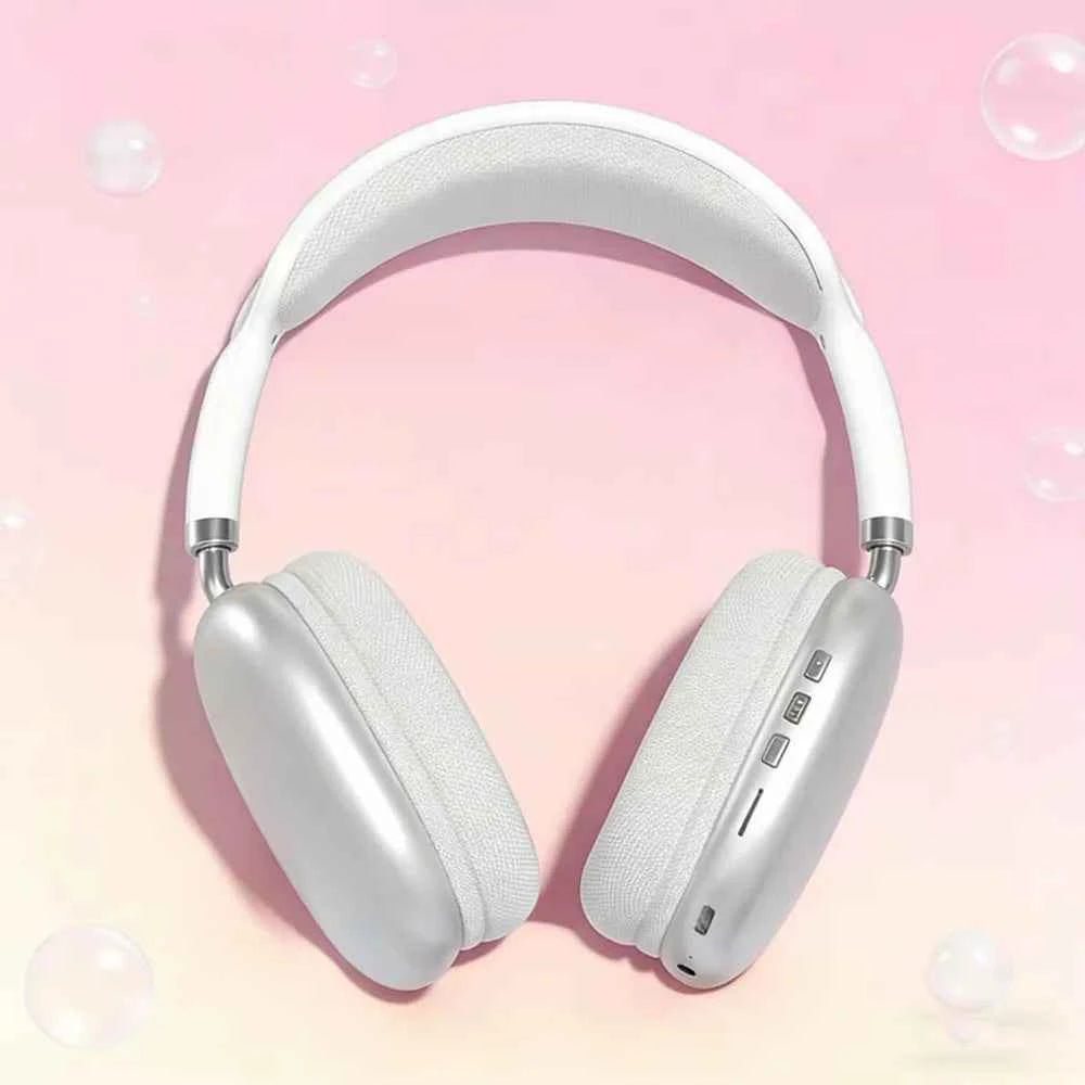 Wireless sports headphones - over-ear design in black with cushioned headband