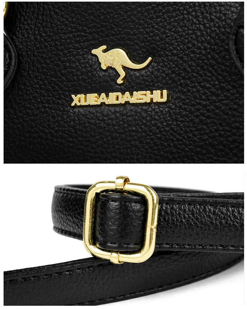 Luxury Leather Tote Bag - Elegant & Spacious