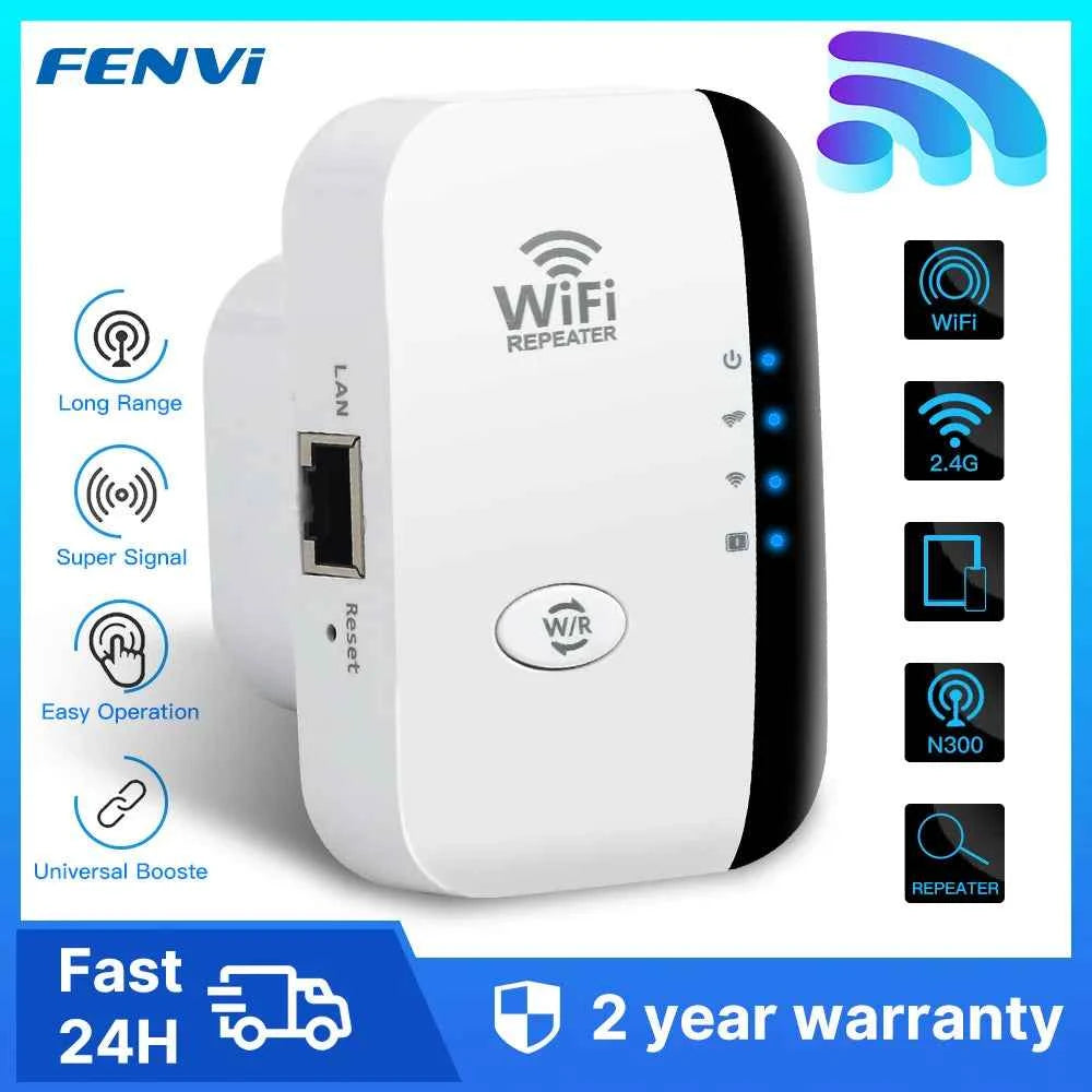 Premium Wireless WiFi Range Extender - 300Mbps Signal Booster