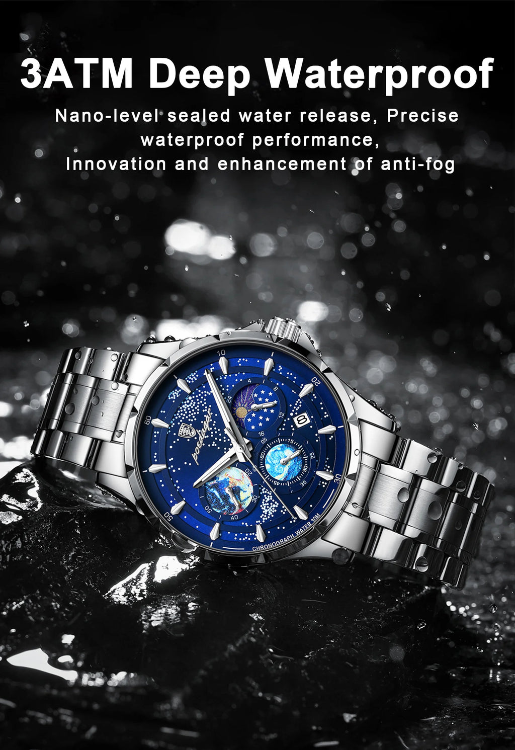 Luxury Men's Quartz Watch - Chronograph & Luminous