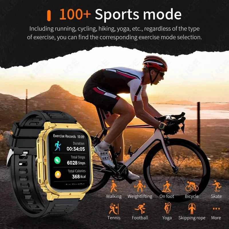 Ultimate Smart Watch For Men - IP68 Waterproof & Health Monitor