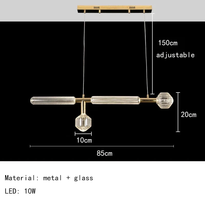 Nordic Luxury Art Glass Chandelier - Modern Pendant Light