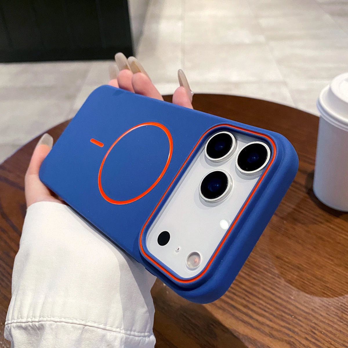 Luxury Magnetic Matte Phone Case - Shockproof Wireless Cover