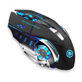 Premium Rechargeable Wireless Mouse - Bluetooth & 2.4GHz Silent RGB
