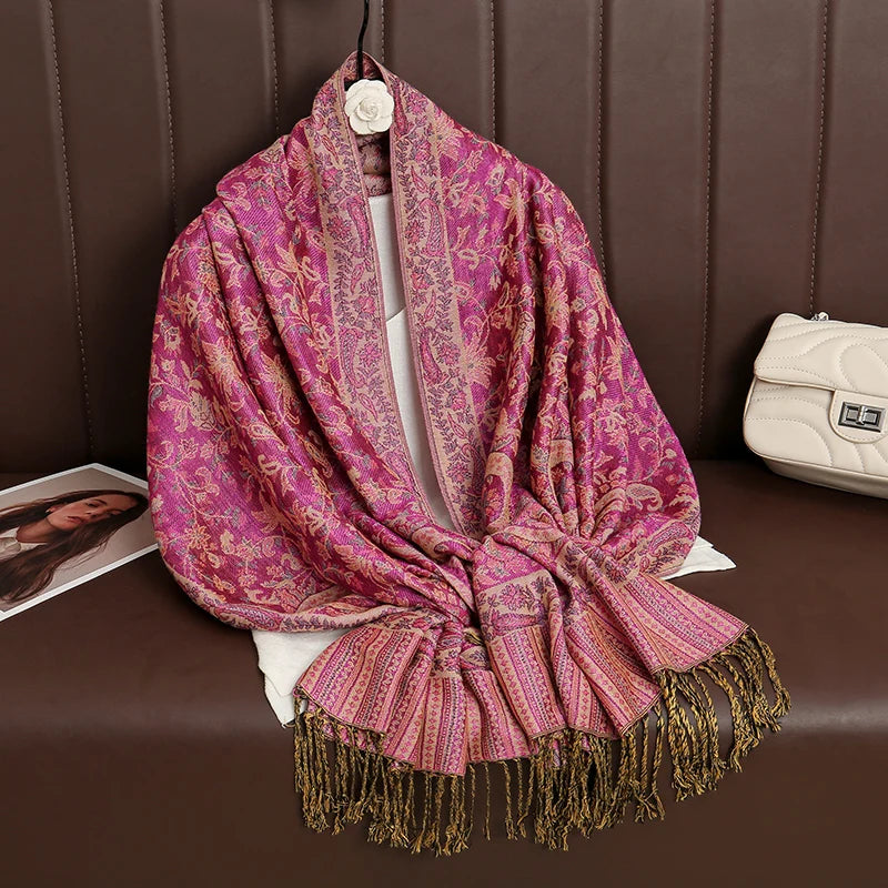 Luxury Cashmere Pashmina Shawl - Elegant Winter Wrap